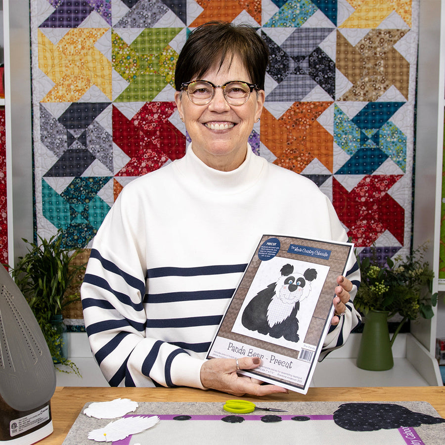 Raw Edge Appliqué Tutorial: Panda Bear | Quick + Fun Sewing Project