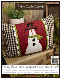 Frosty Flake Pillow Wrap & Cover Pattern