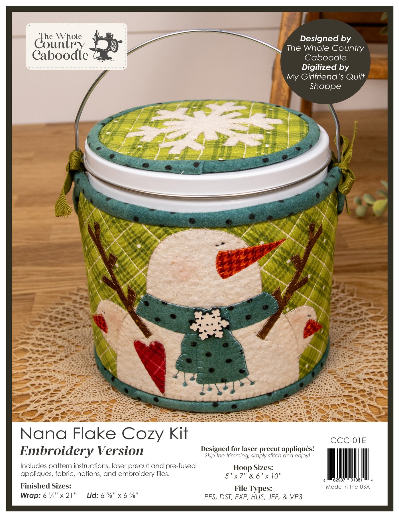 Nana Flake Cozy Kit - Embroidery