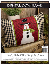 Frosty Flake Pillow Wrap & Cover Pattern