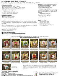 He Loves Me Pillow Wrap & Cover Kit