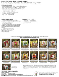 Lucky Lou Pillow Wrap & Cover Pattern