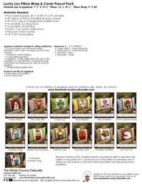 Lucky Lou Pillow Wrap & Cover Pattern