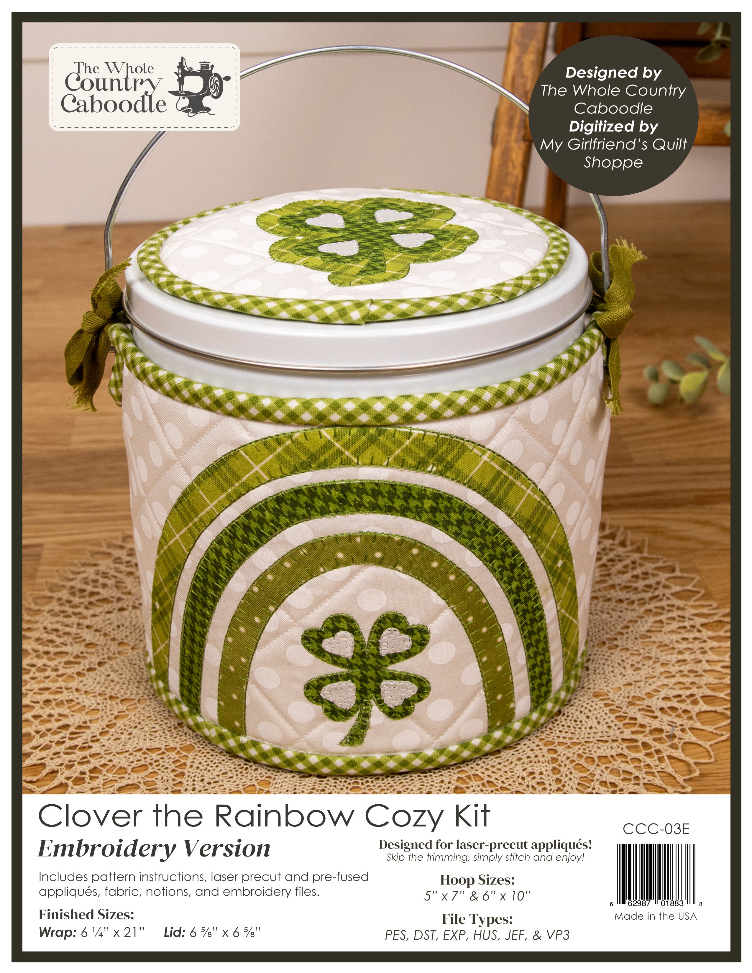 Clover the Rainbow Cozy Kit - Embroidery