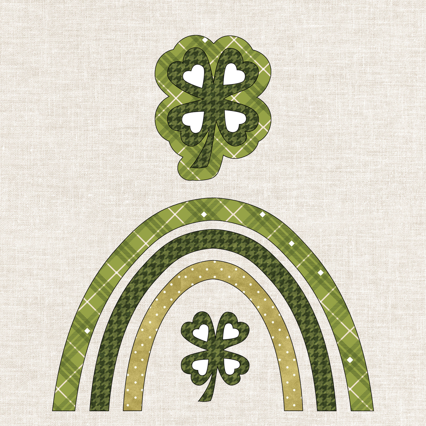 Clover The Rainbow Precut Fused Applique Pack