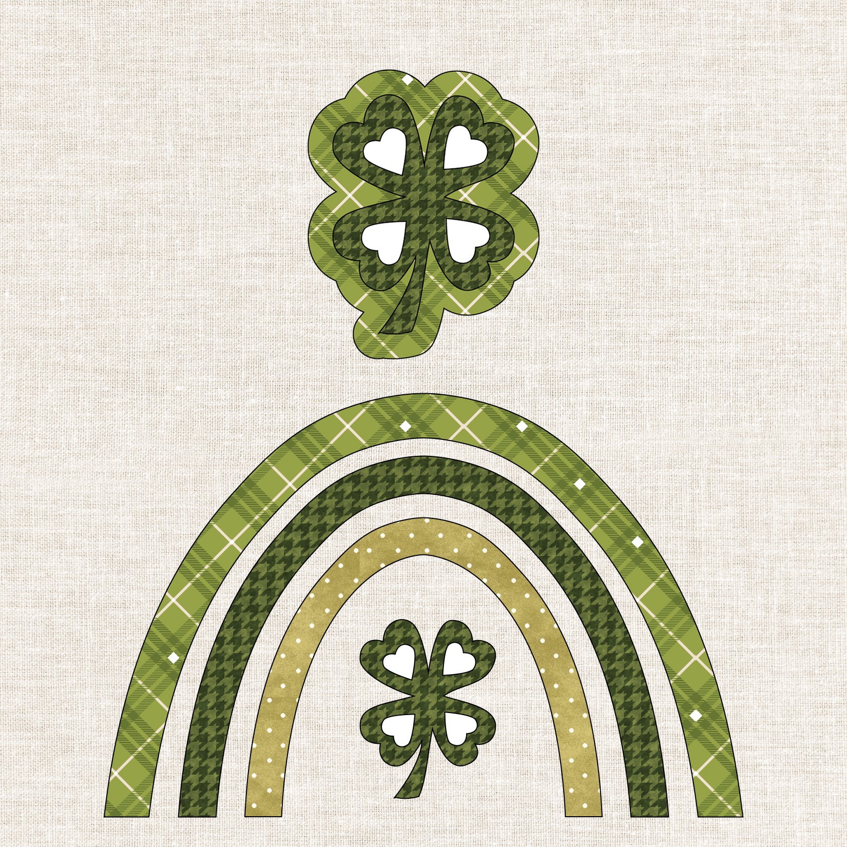 Clover The Rainbow Precut Fused Applique Pack