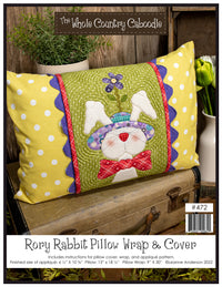Rory Rabbit Pillow Wrap & Cover Pattern