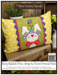 Rory Rabbit Pillow Wrap & Cover Pattern