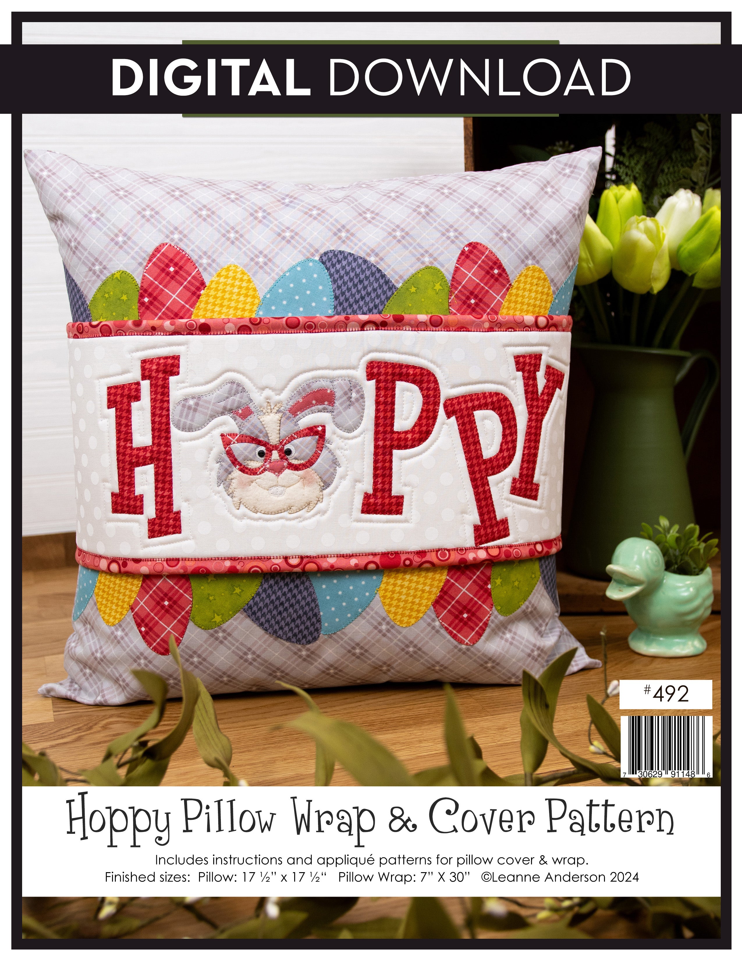 Hoppy Pillow Wrap & Cover