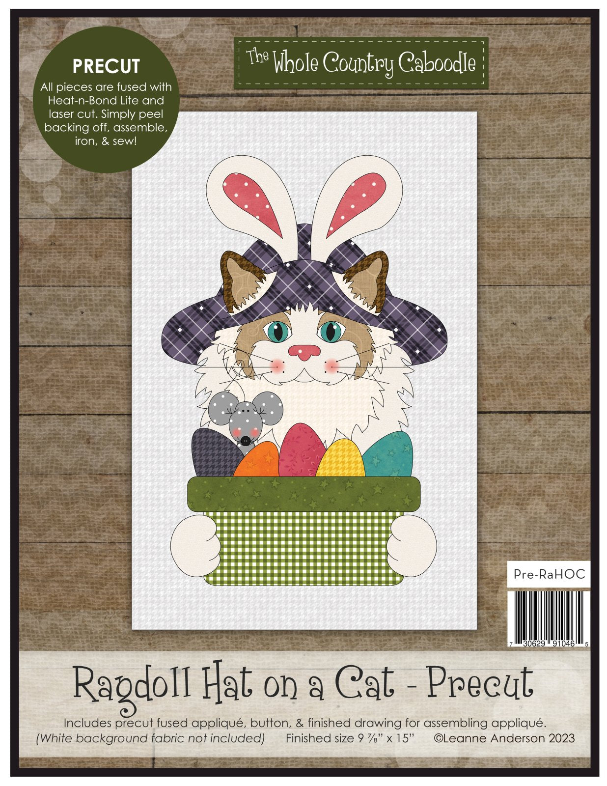 Ragdoll Hat On A Cat Applique