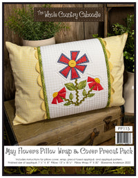May Flowers Pillow Wrap & Cover Pattern