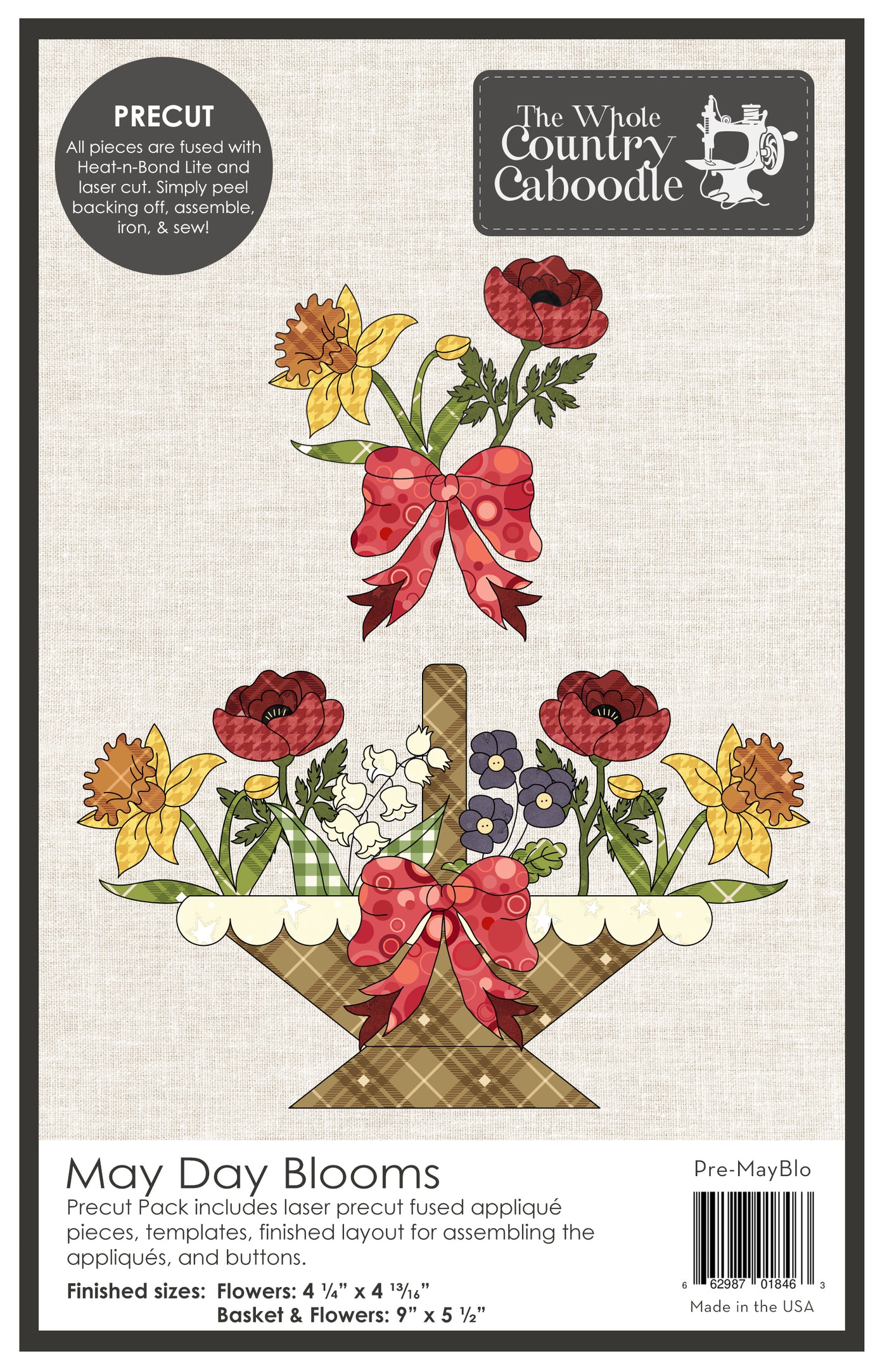 May Day Blooms Precut Fused Applique Pack
