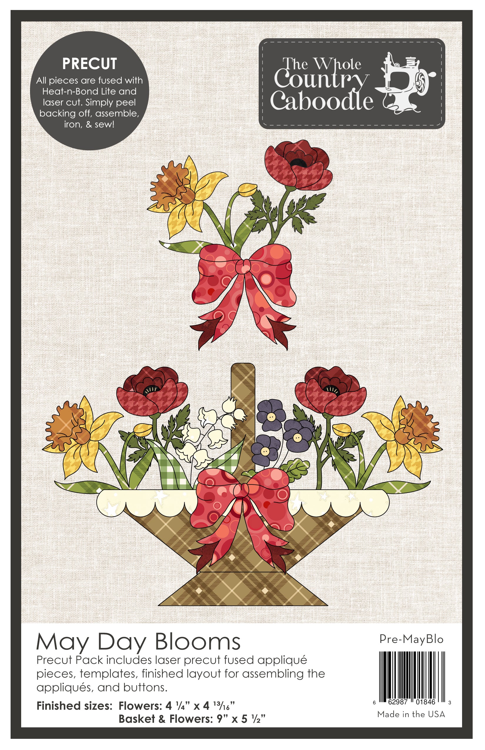 May Day Blooms Precut Fused Applique Pack