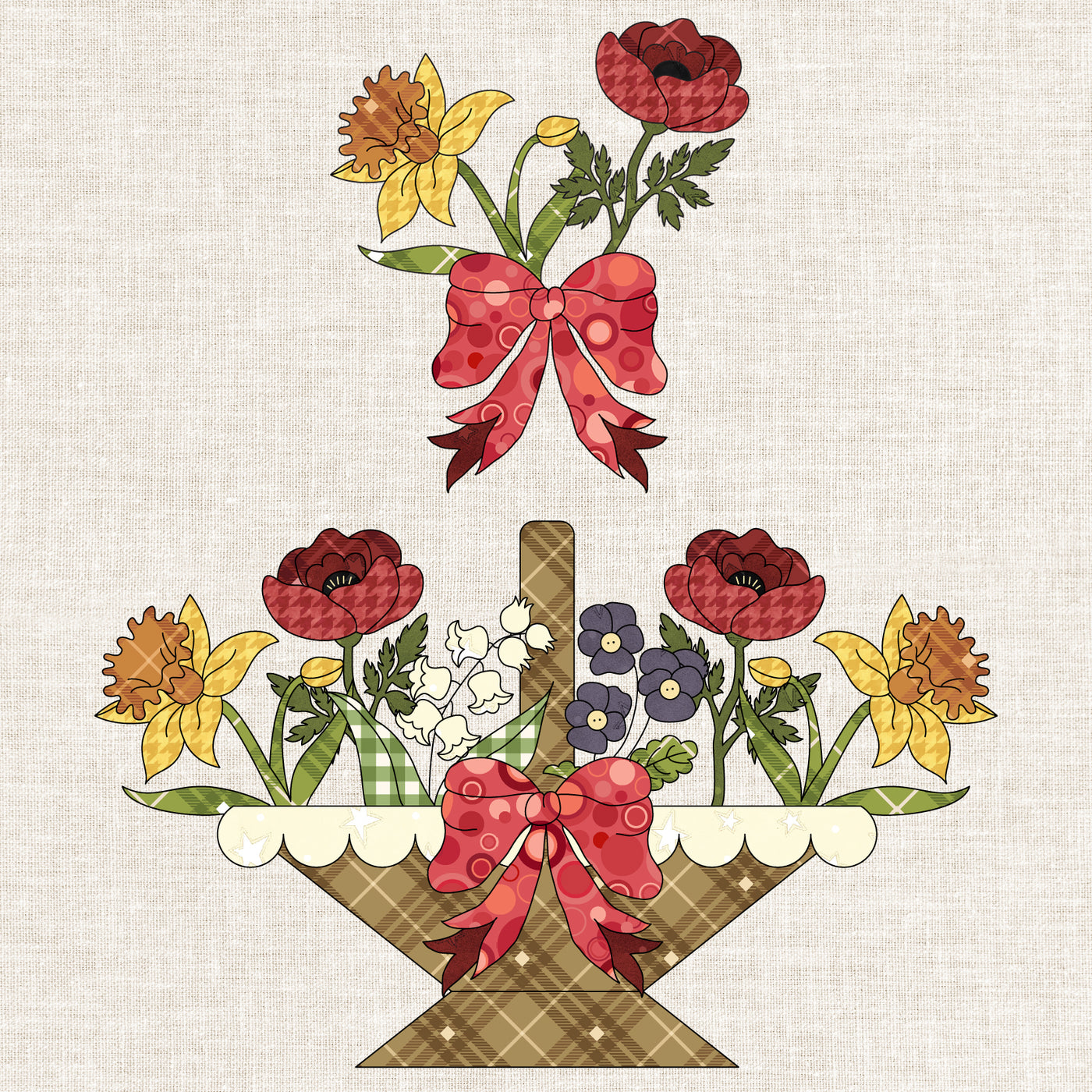 May Day Blooms Precut Fused Applique Pack