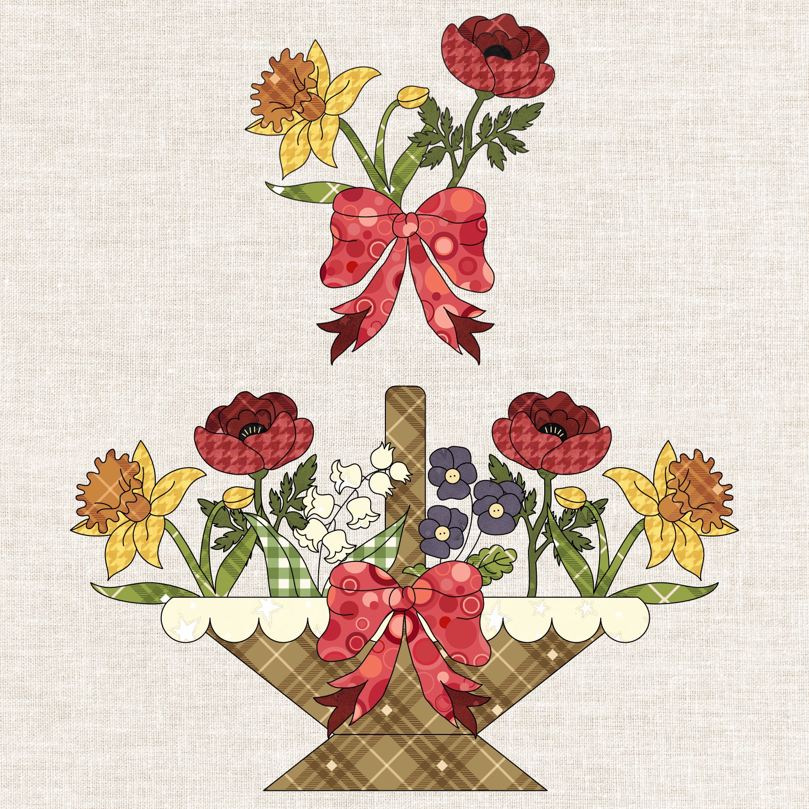 May Day Blooms Precut Fused Applique Pack
