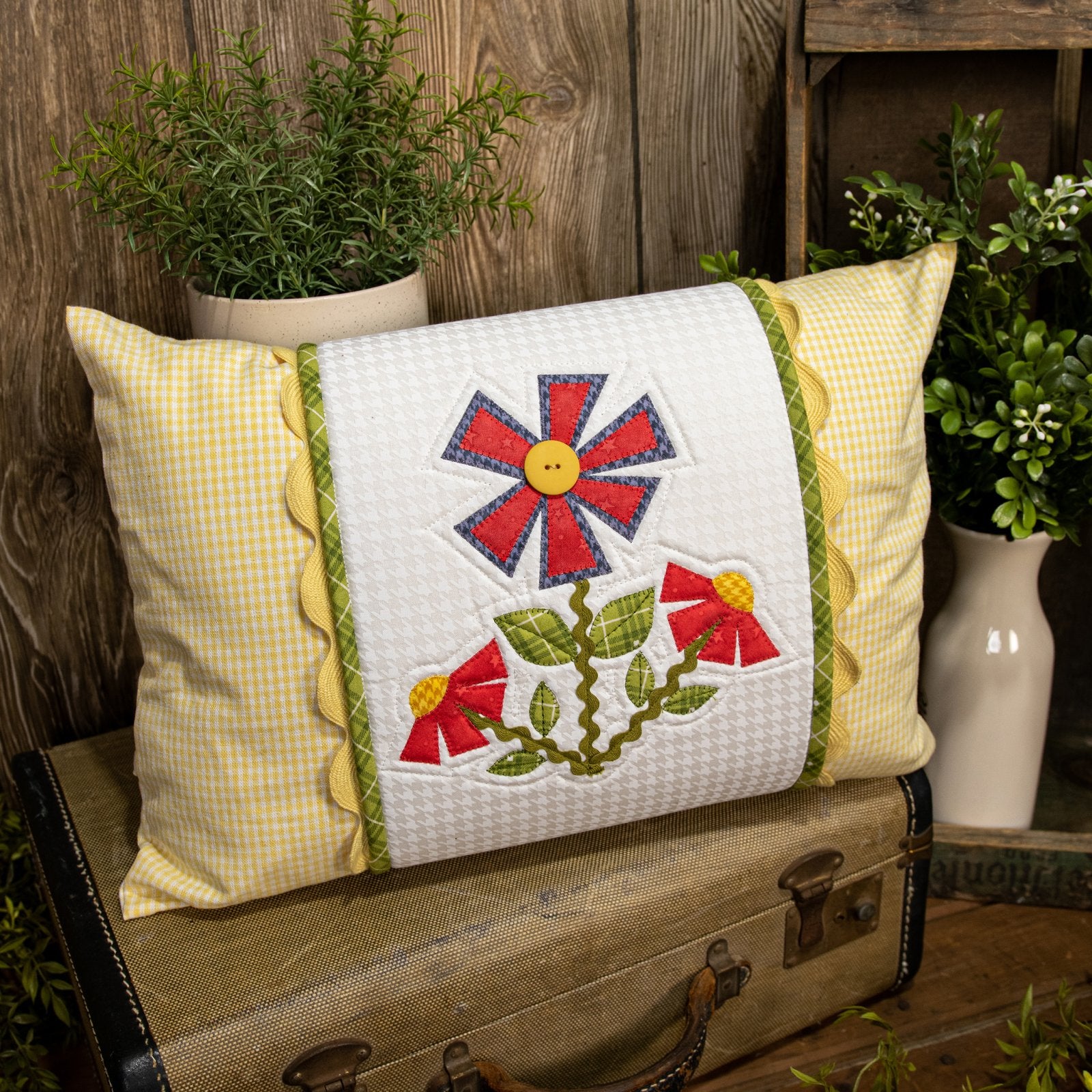 May Flowers Pillow Wrap & Cover Pattern