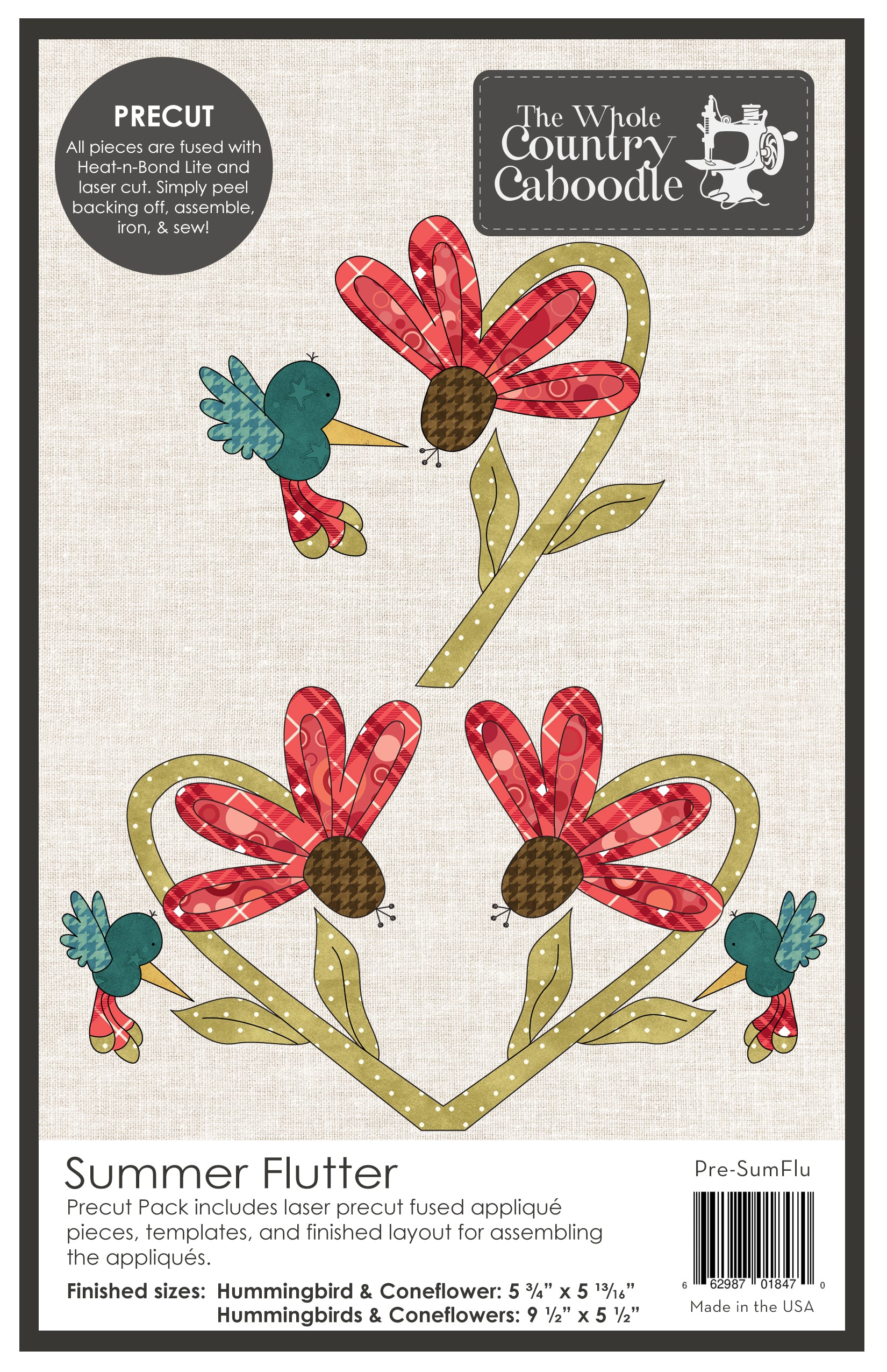 Summer Flutter Precut Fused Applique Pack