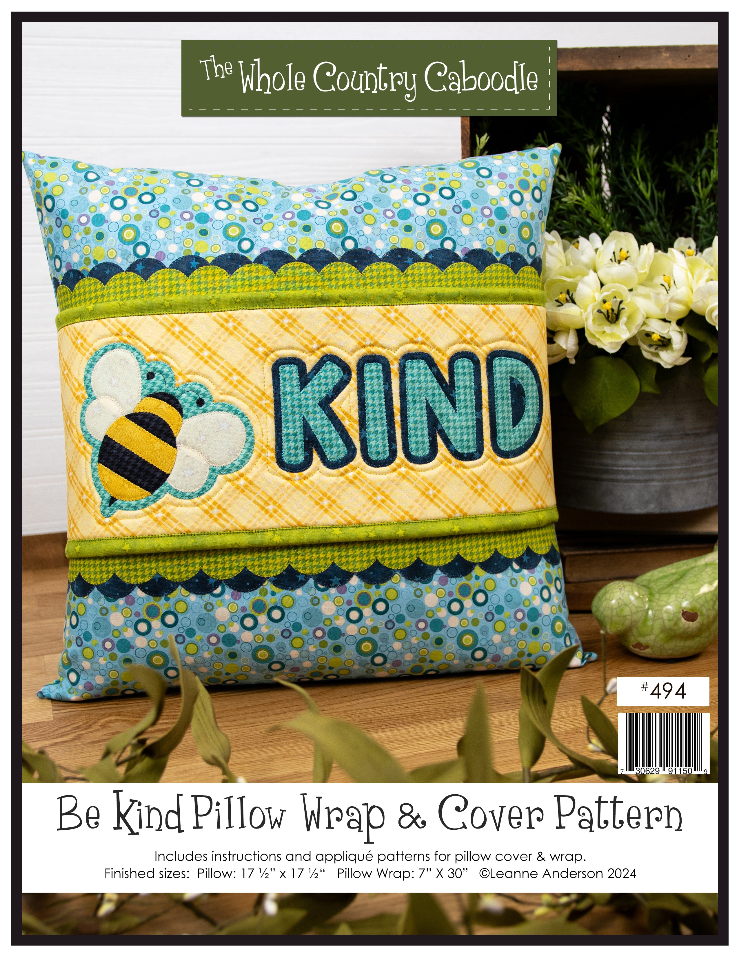 Be Kind Pillow Wrap & Cover