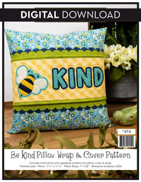 Be Kind Pillow Wrap & Cover