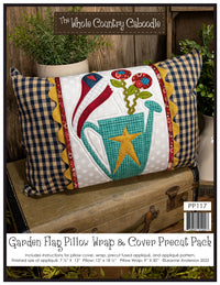 Garden Flag Pillow Wrap & Cover Pattern