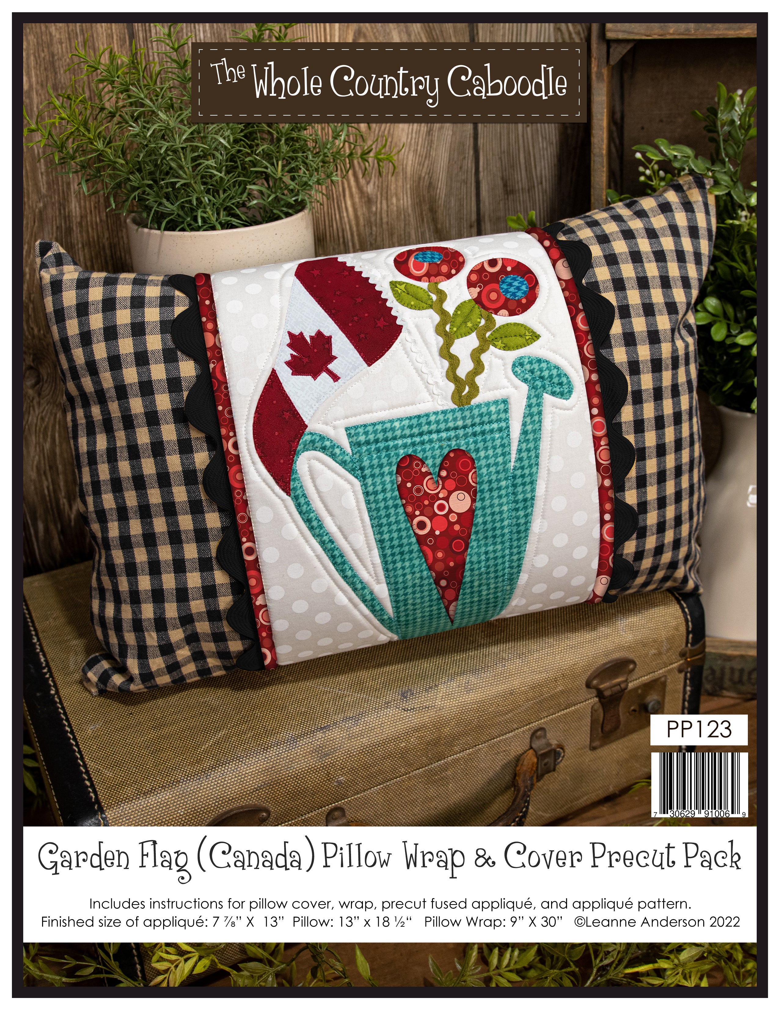 Garden Flag (Canada) Pillow Wrap & Cover Pattern