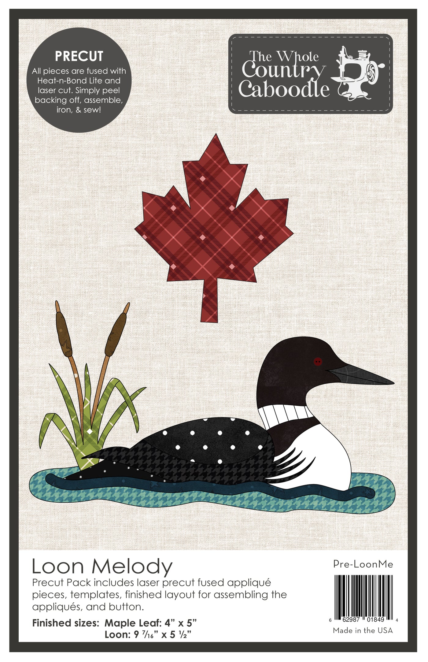 Loon Melody Precut Fused Applique Pack