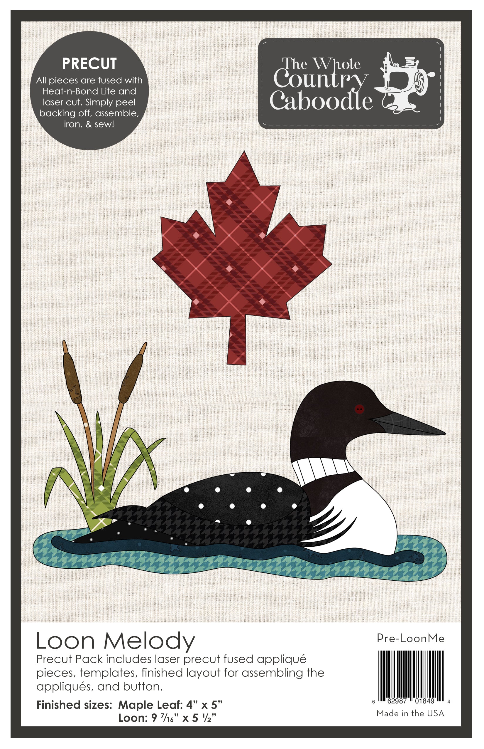 Loon Melody Precut Fused Applique Pack