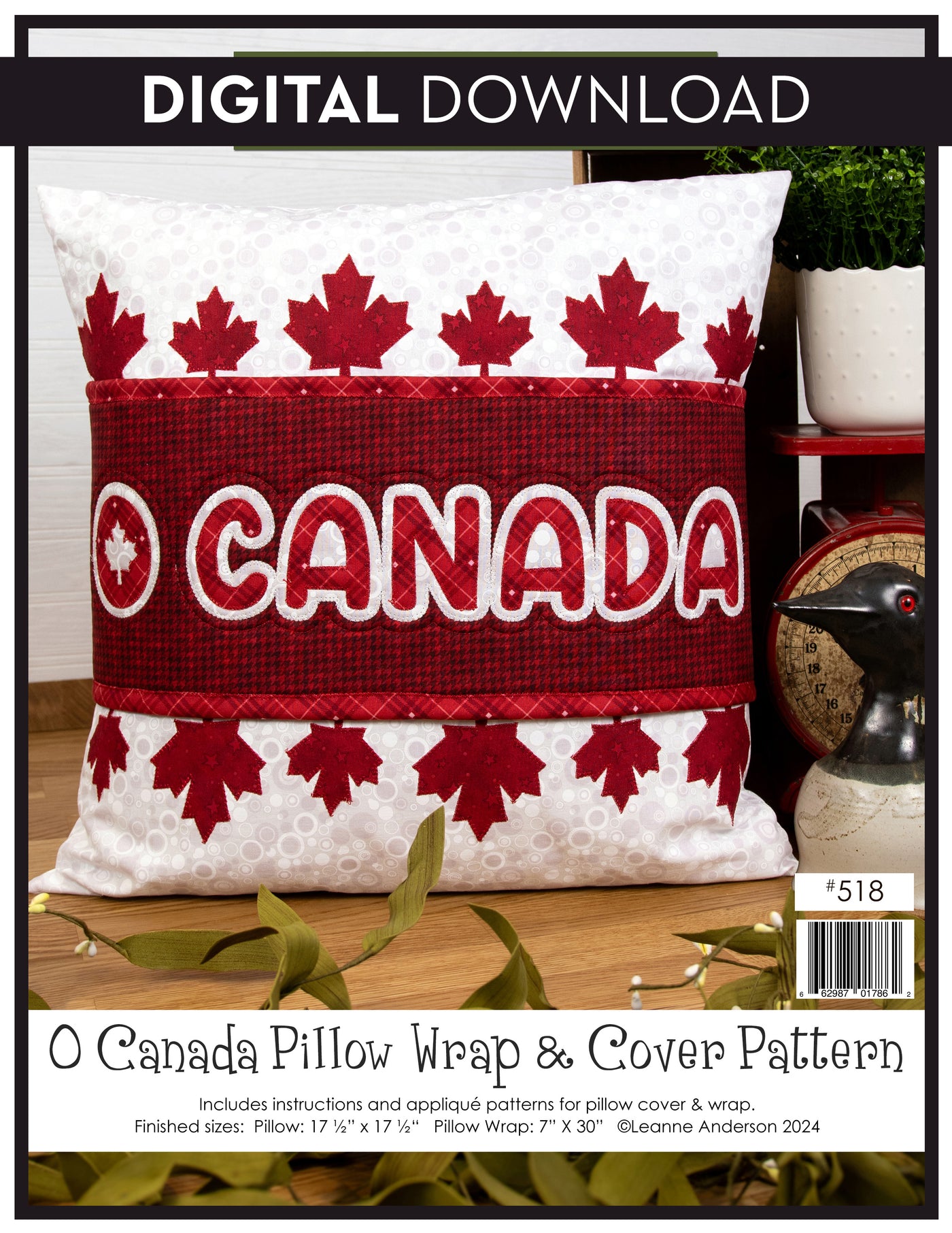 O Canada Pillow Wrap & Cover