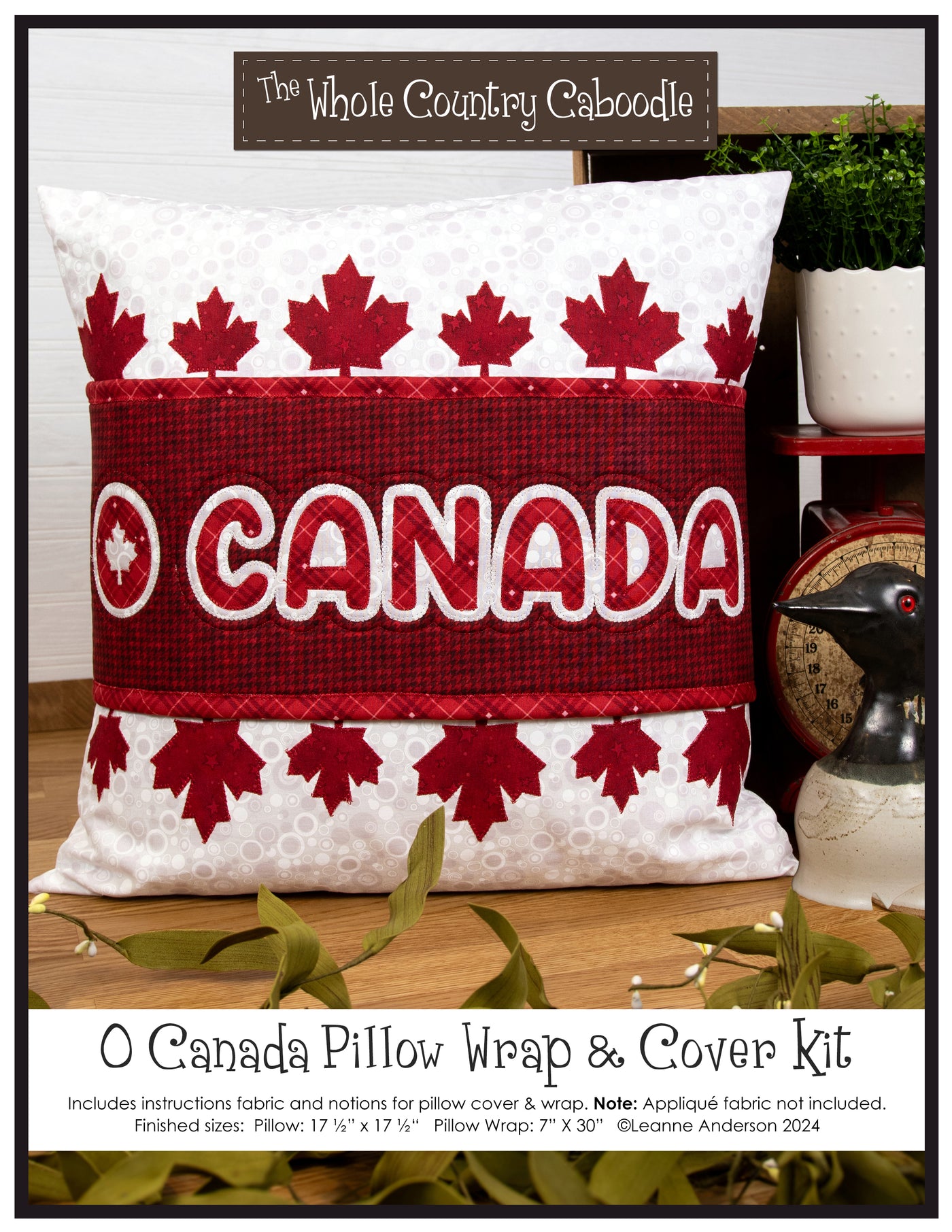 O Canada Pillow Wrap & Cover Kit