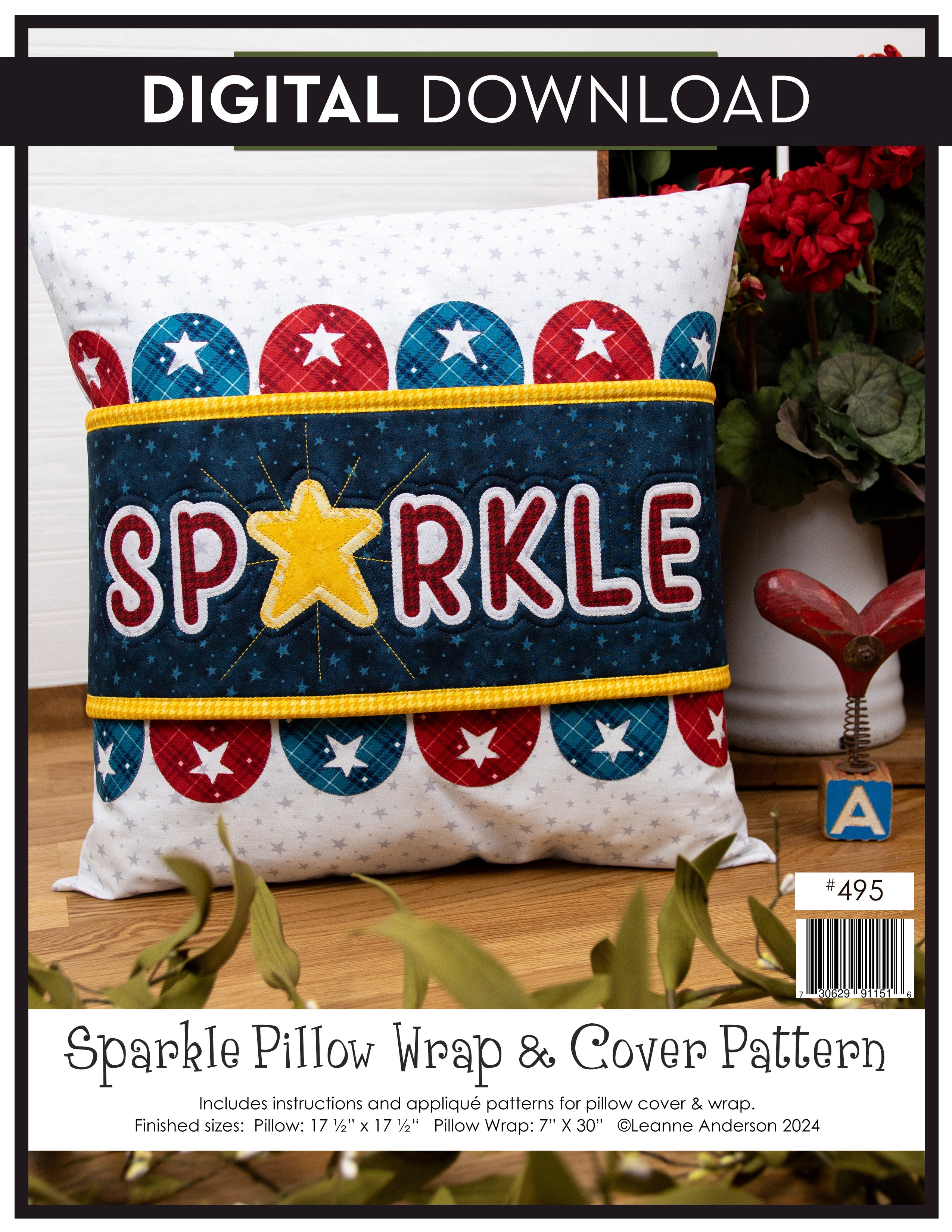 Sparkle Pillow Wrap & Cover