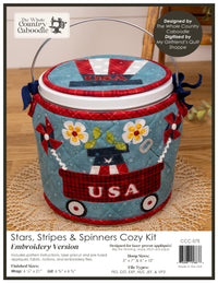 Stars Stripes & Spinners Cozy Kit - Embroidery