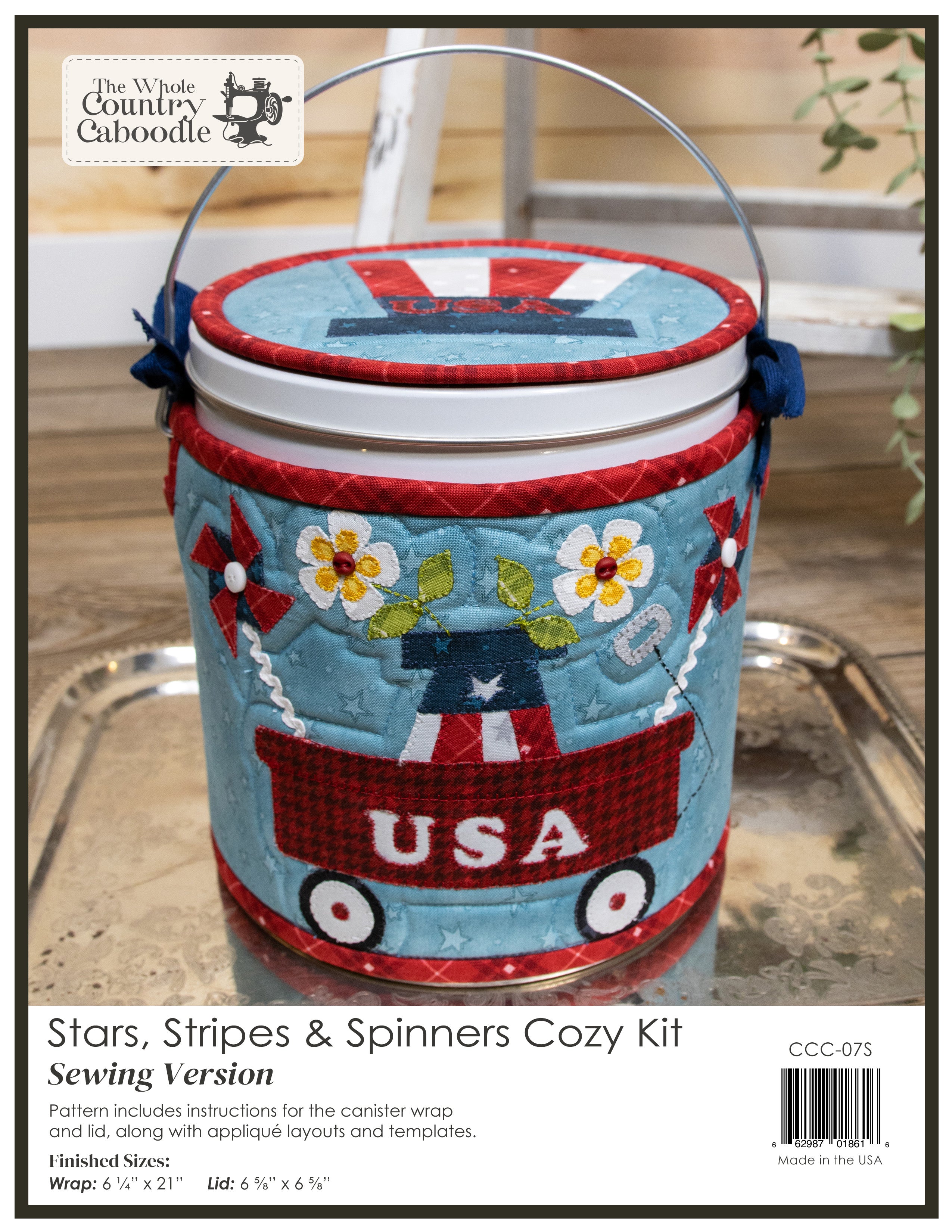 Stars Stripes & Spinners Cozy Kit - Sewing
