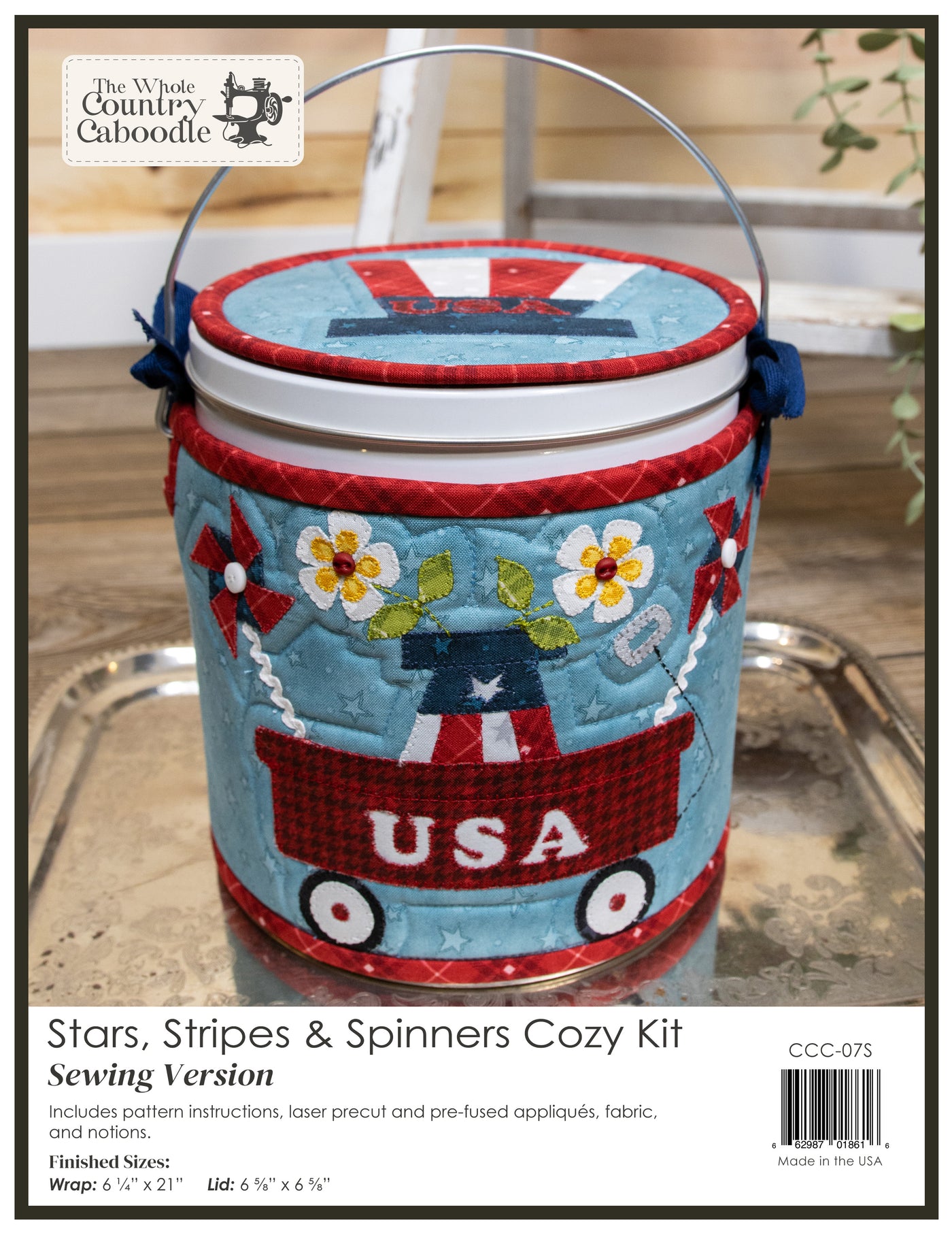 Stars Stripes & Spinners Cozy Kit - Sewing