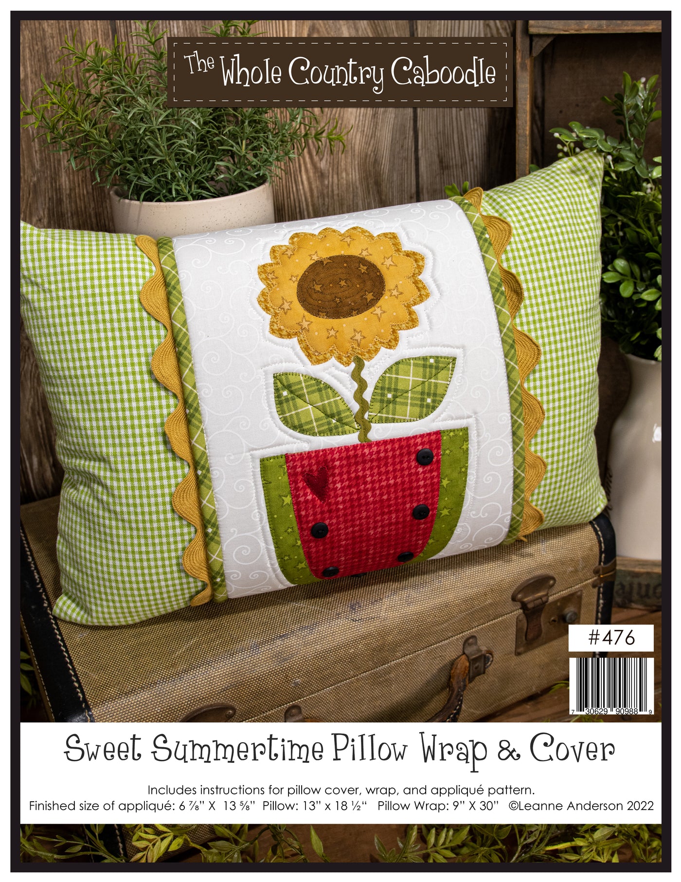 Sweet Summertime Pillow Wrap & Cover Pattern