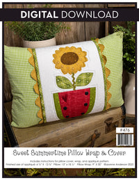 Sweet Summertime Pillow Wrap & Cover Pattern