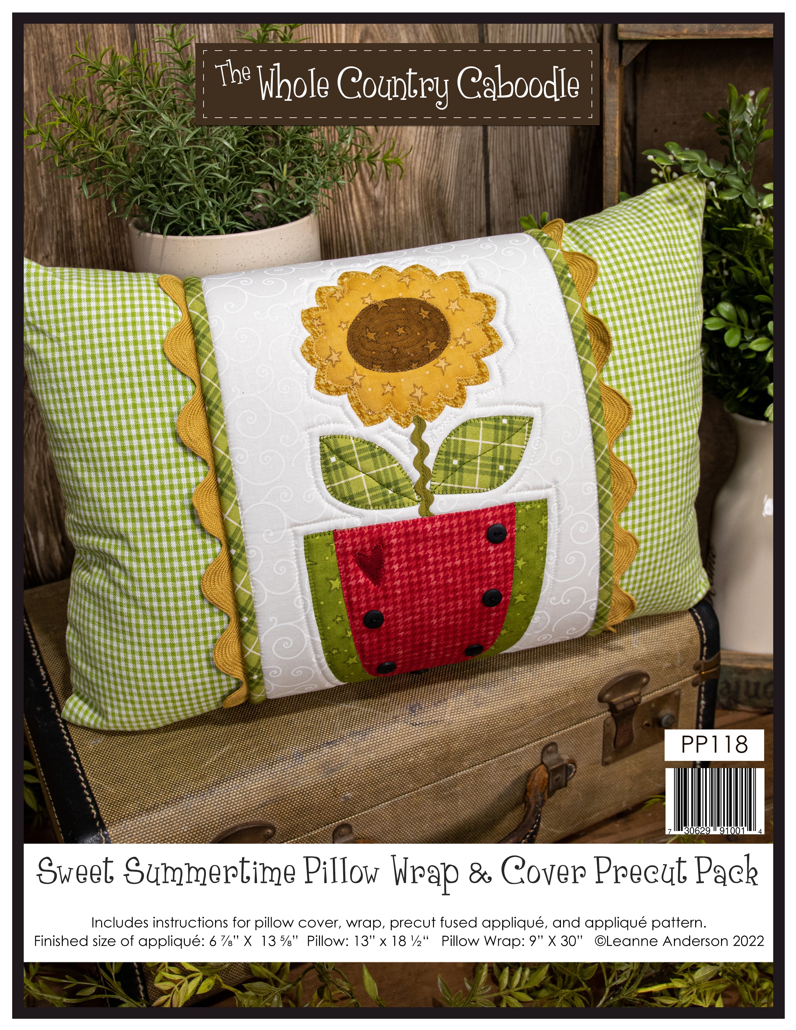 Sweet Summertime Pillow Wrap & Cover Pattern