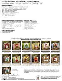 Sweet Summertime Pillow Wrap & Cover Pattern
