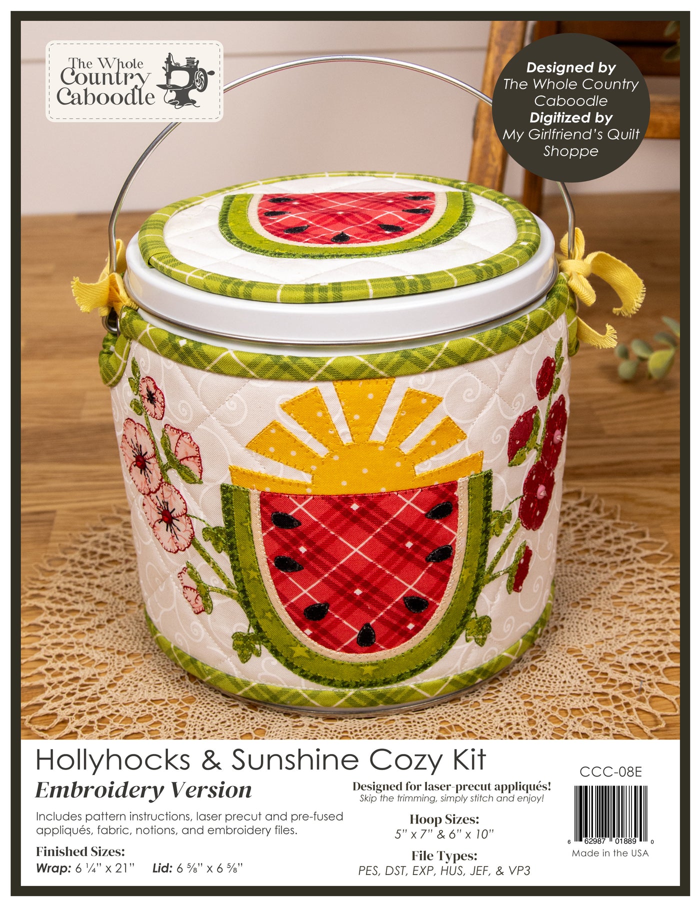 Hollyhocks & Sunshine Cozy Kit - Embroidery