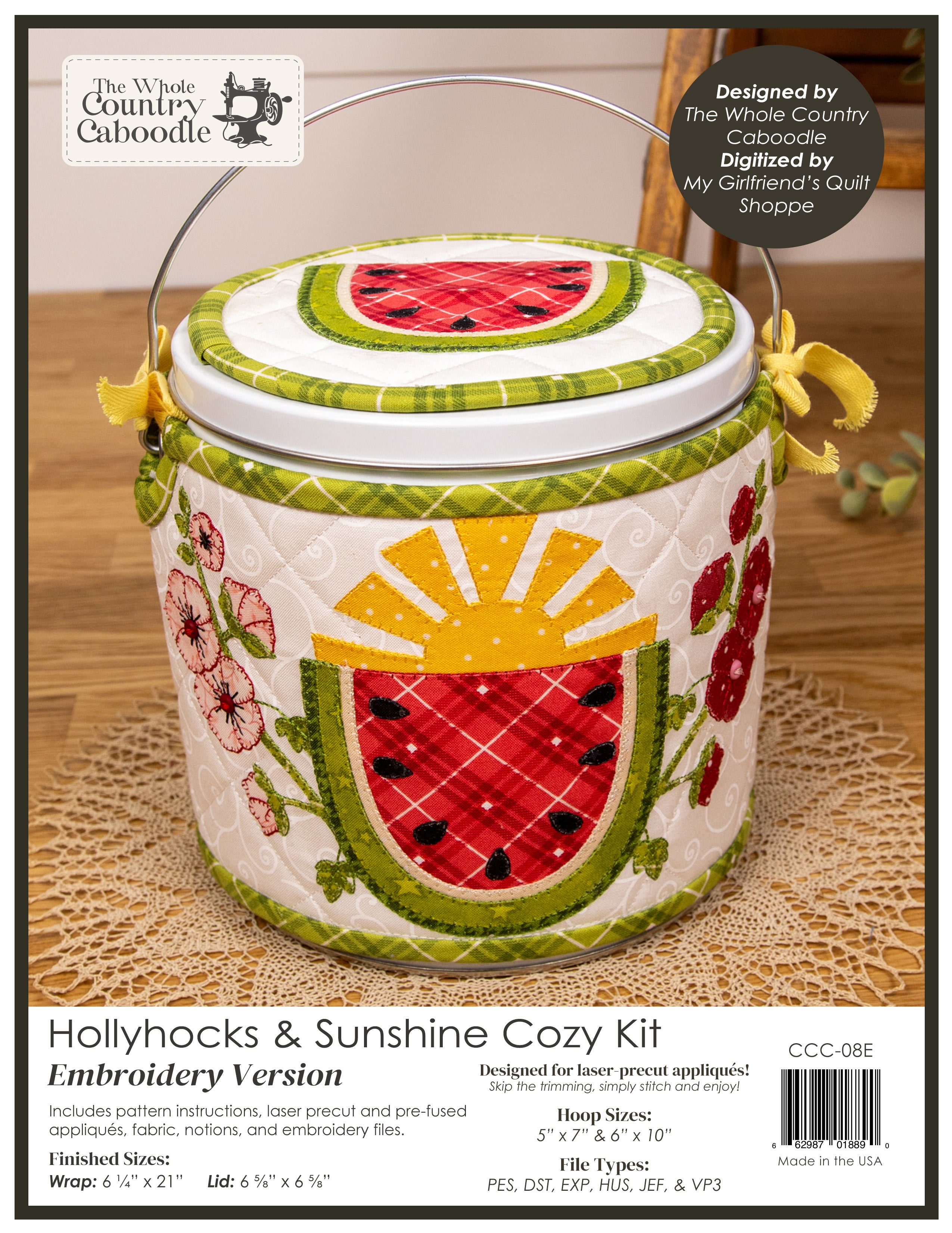 Hollyhocks & Sunshine Cozy Kit - Embroidery