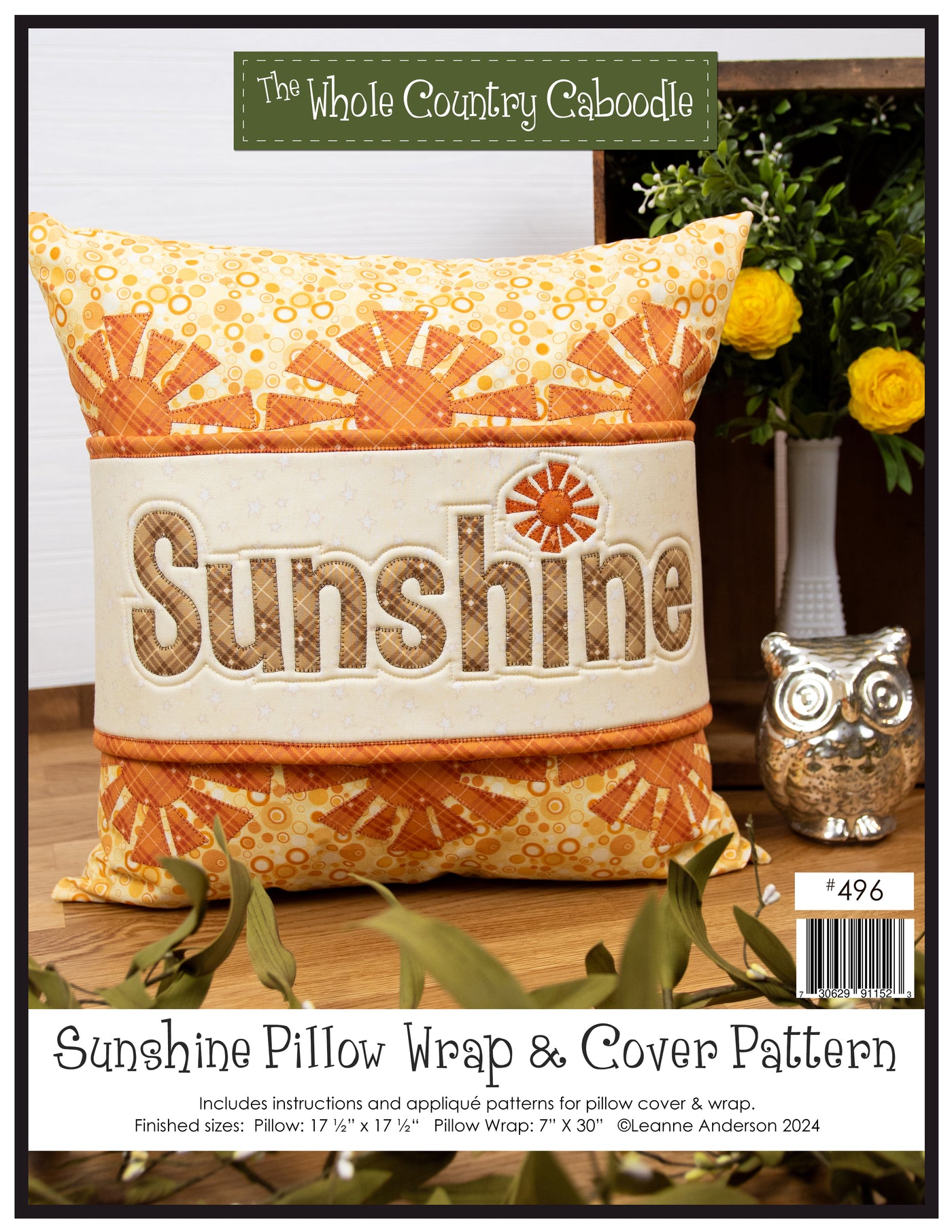 Sunshine Pillow Wrap & Cover