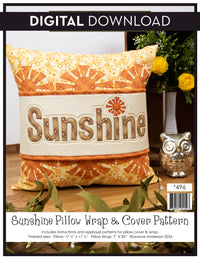 Sunshine Pillow Wrap & Cover
