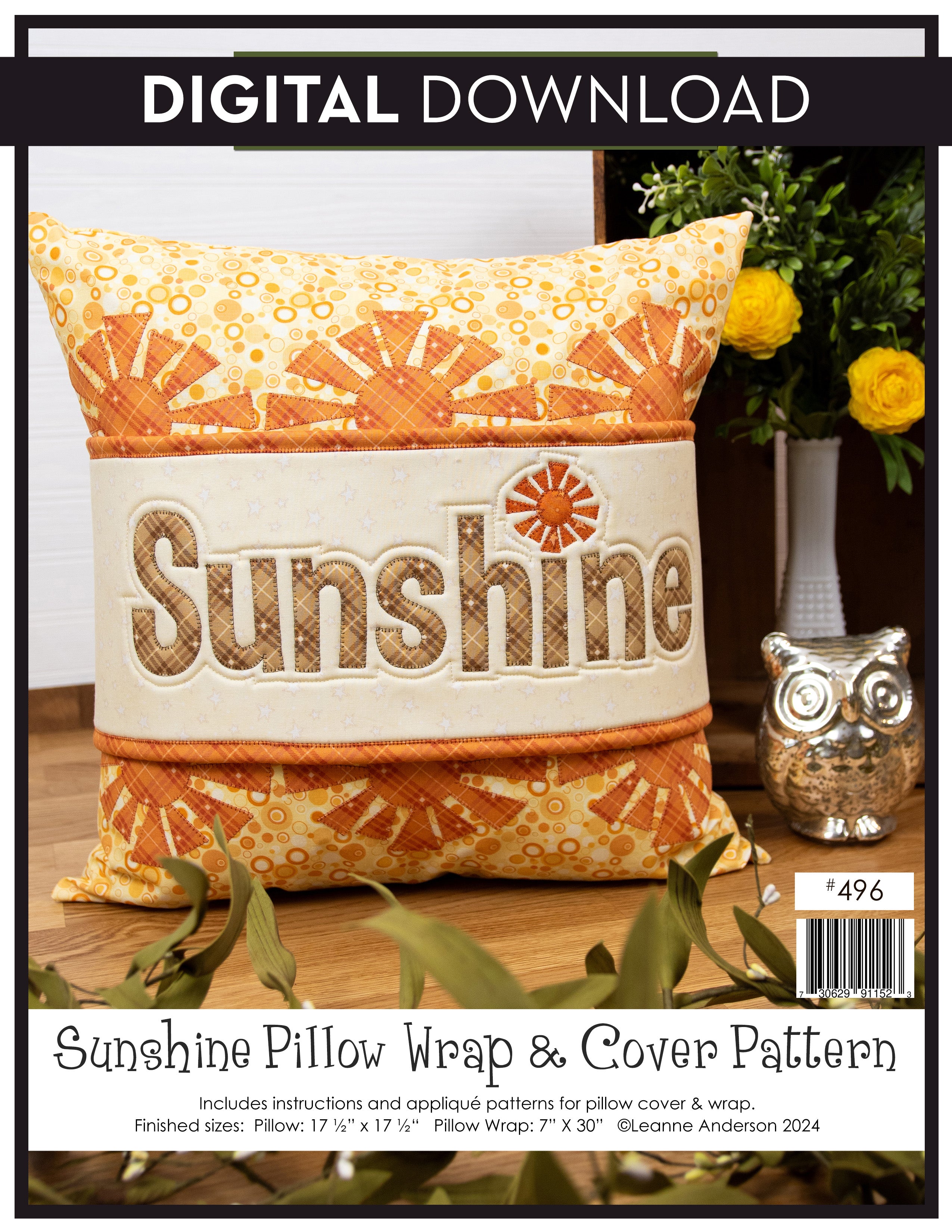 Sunshine Pillow Wrap & Cover