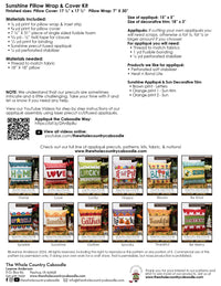 Sunshine Pillow Wrap & Cover Kit