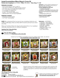 Sweet Summertime Pillow Wrap & Cover Kit
