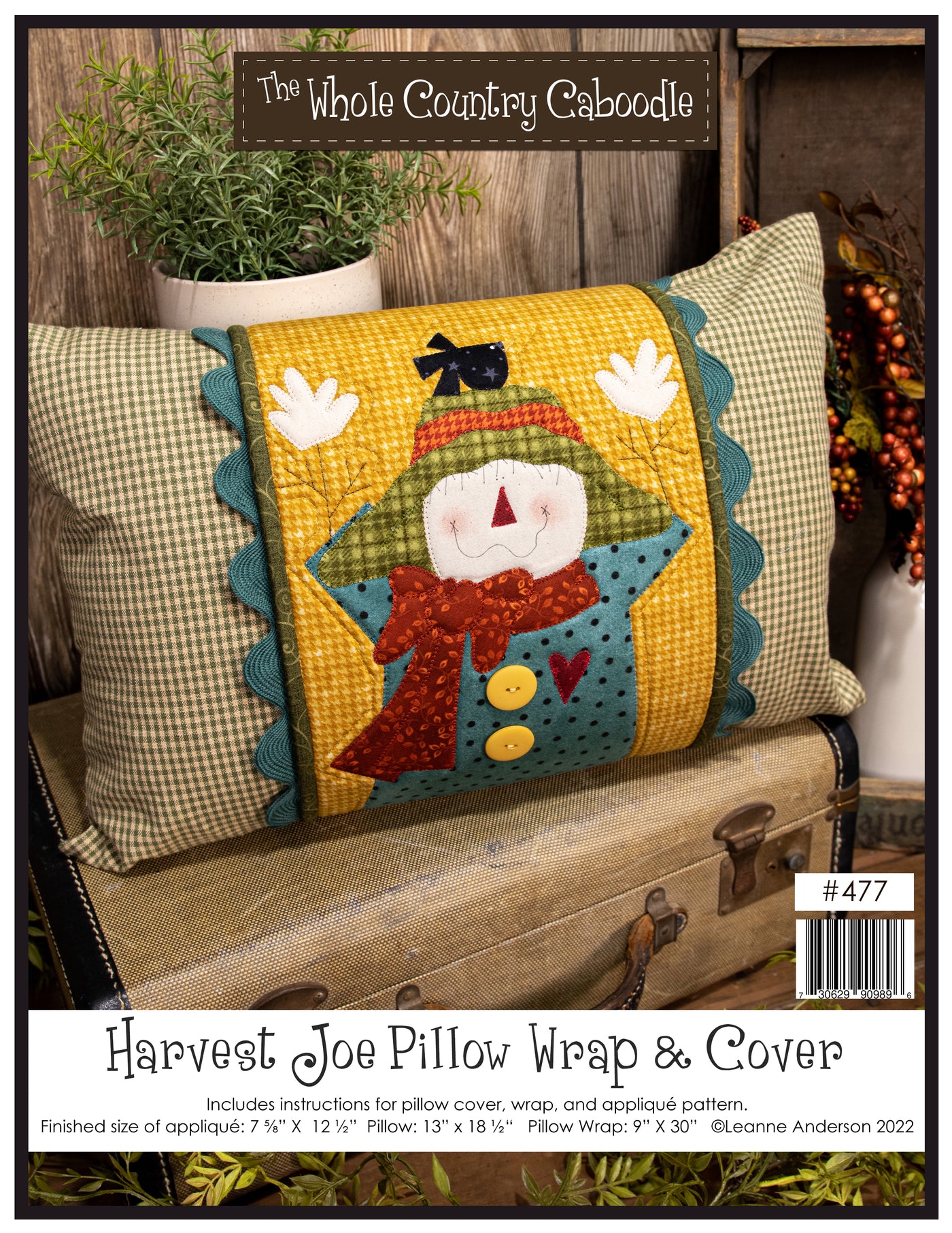 Harvest Joe Pillow Wrap & Cover Pattern