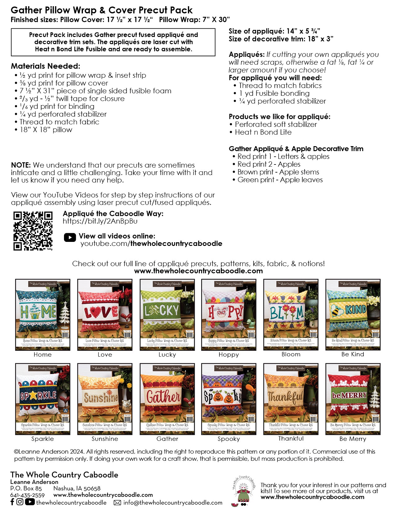 Gather Pillow Wrap & Cover