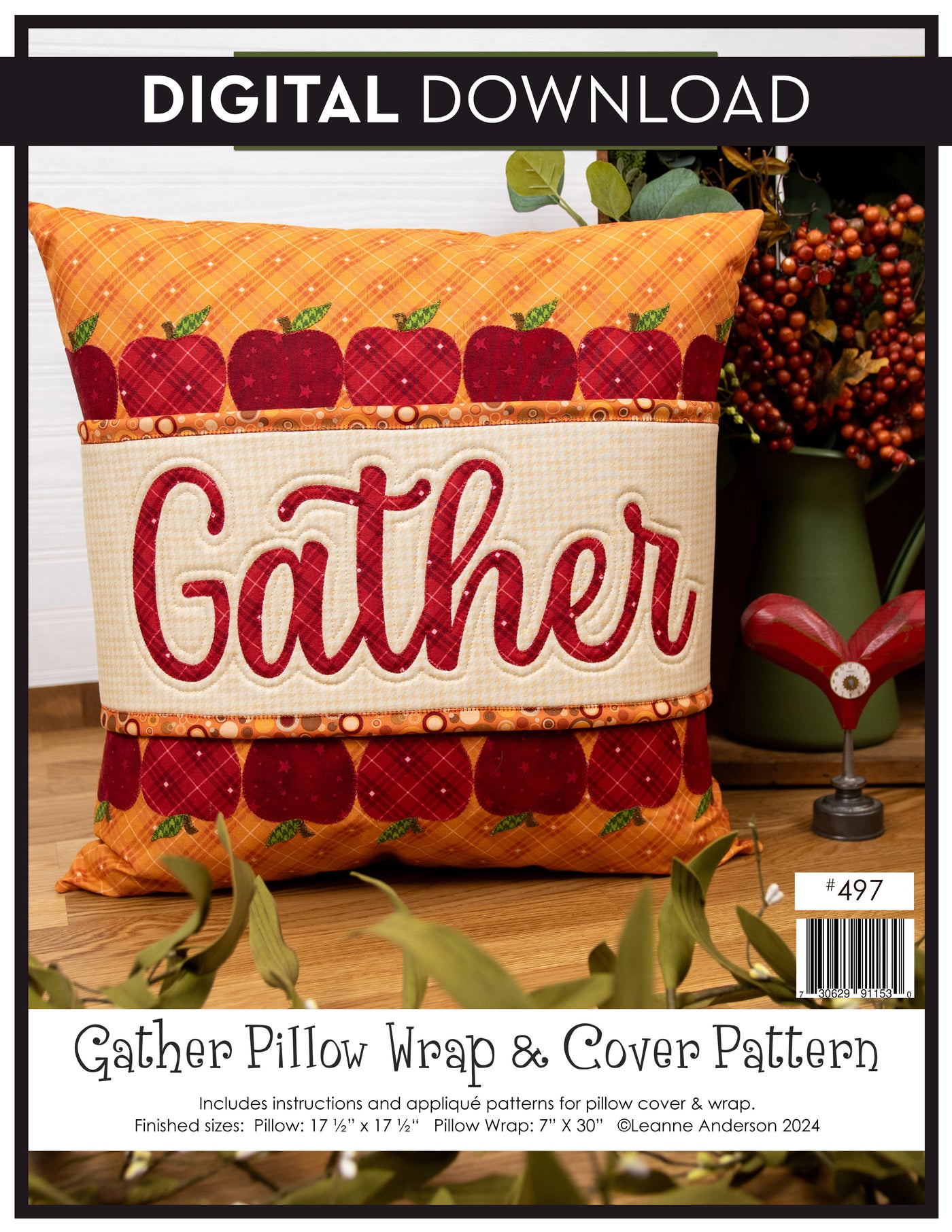 Gather Pillow Wrap & Cover