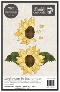 Sunflowers in September Precut Fused Applique Pack