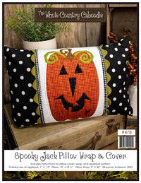 Spooky Jack Pillow Wrap & Cover Pattern