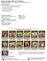Spooky Jack Pillow Wrap & Cover Pattern
